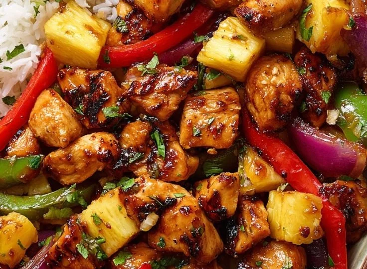 Hawaiian Chicken Sheet Pan Hawaiian Chicken Hawaiian Chicken Sheet Pan