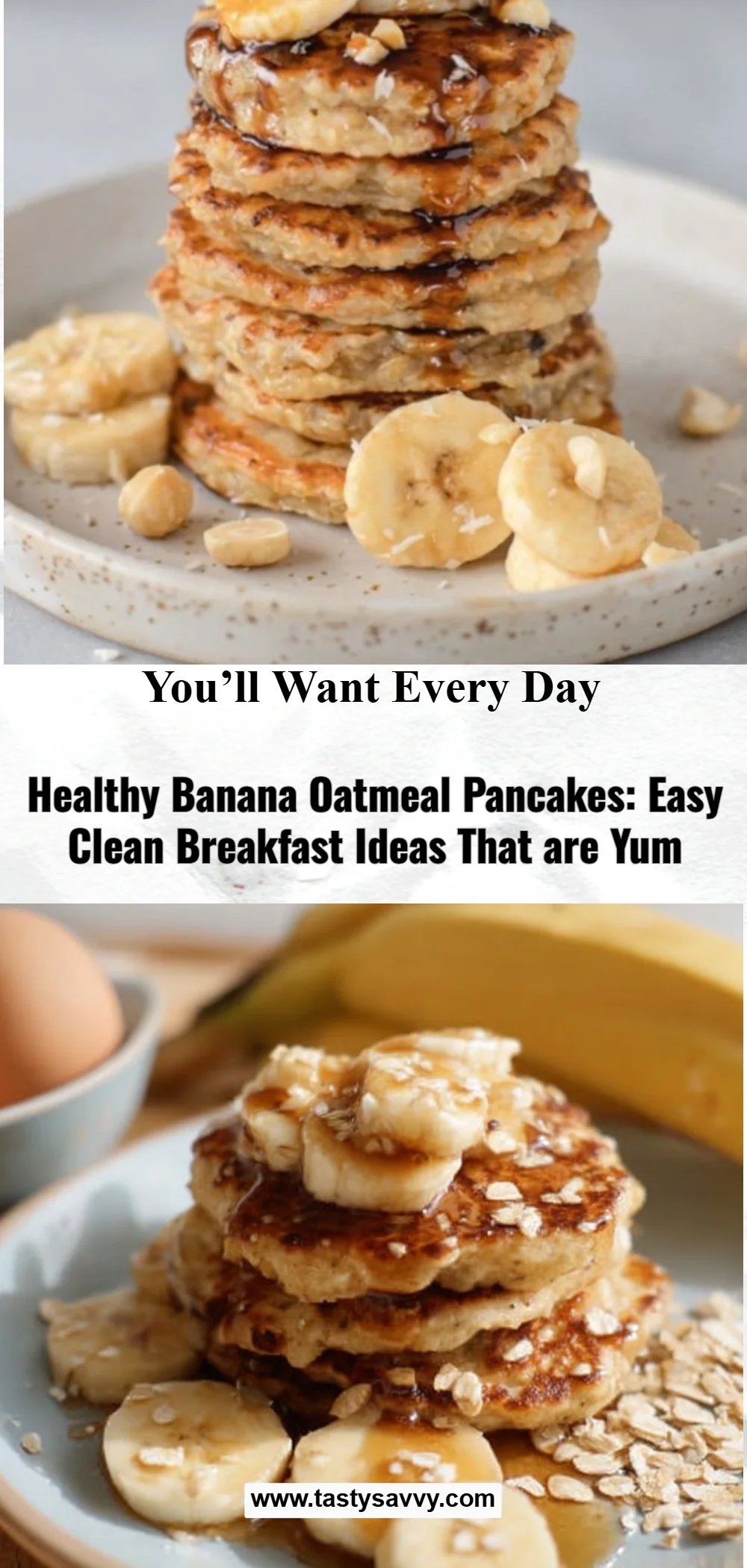 Healthy Banana Oatmeal Pancakes banana oatmeal pancakes Healthy Banana Oatmeal Pancakes