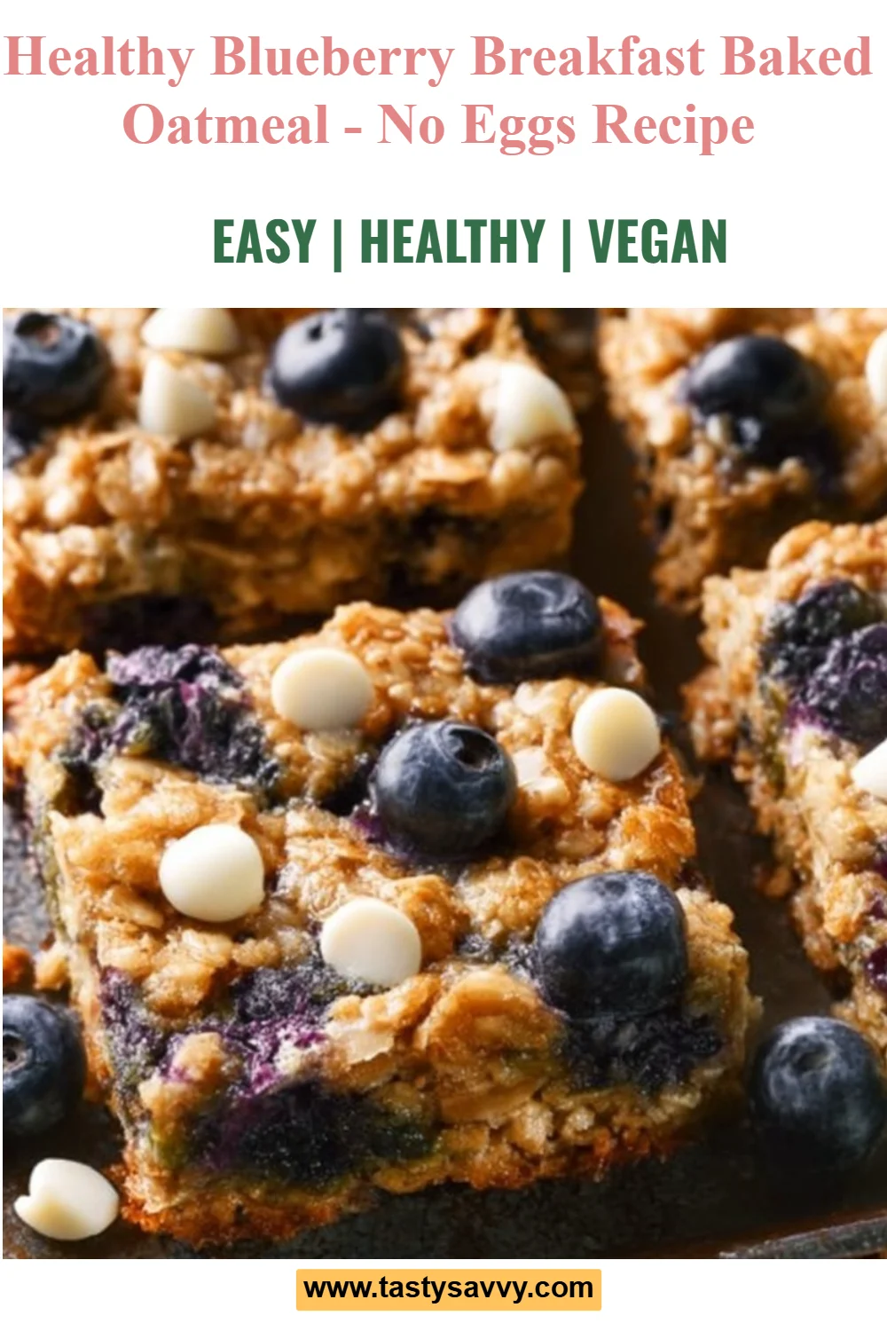 Healthy Blueberry Breakfast Baked Oatmeal