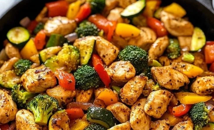 Healthy Chicken and Vegetables Skillet chicken and vegetables Healthy Chicken and Vegetables Skillet