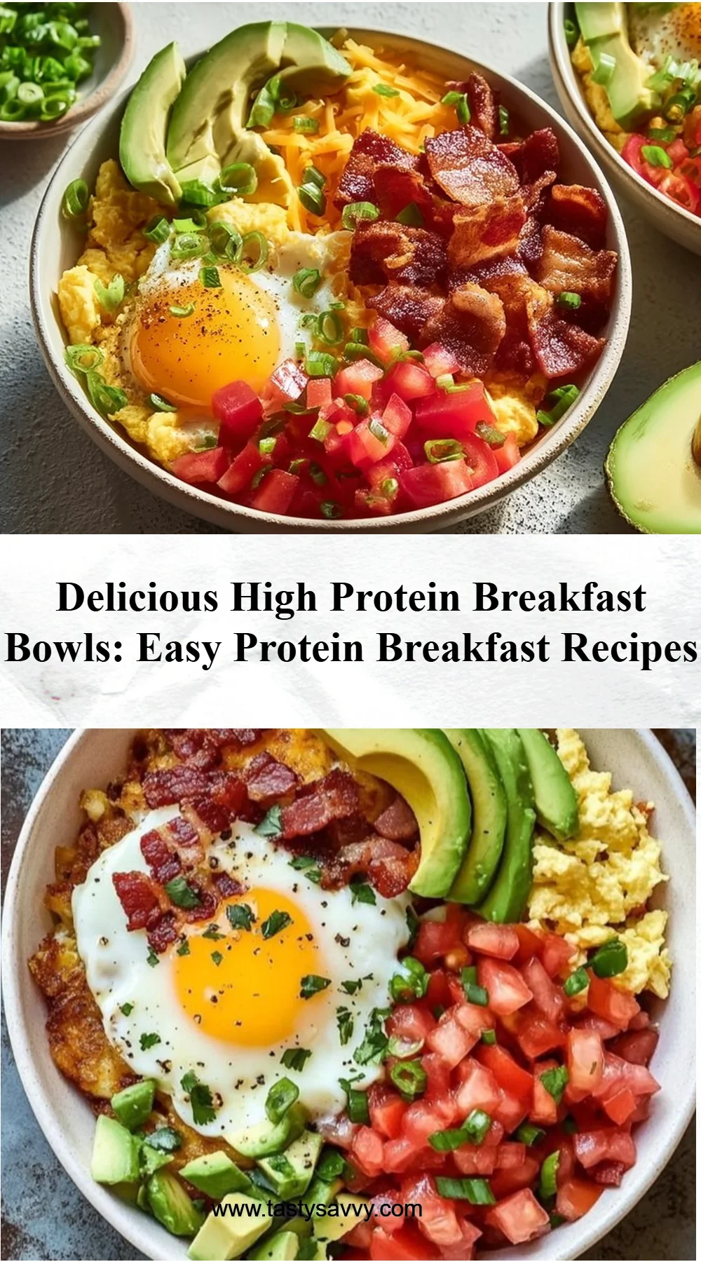 High Protein Breakfast Bowls