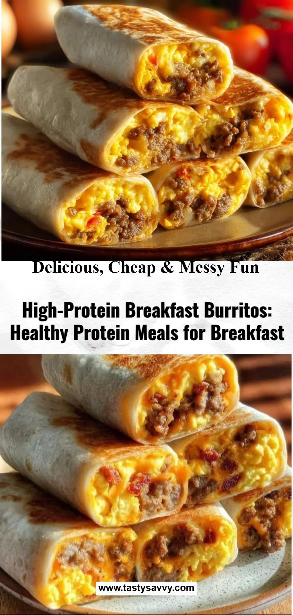 High-Protein Breakfast Burritos