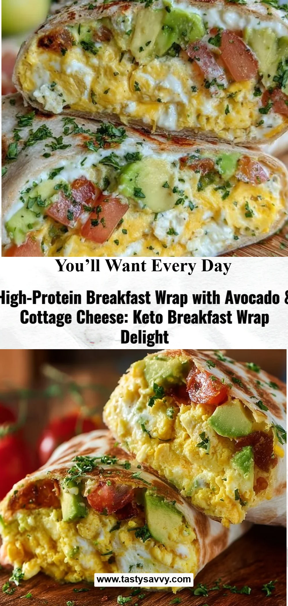 High-Protein Breakfast Wrap with Cottage Cheese and Avocado breakfast wrap High-Protein Breakfast Wrap with Cottage Cheese and Avocado
