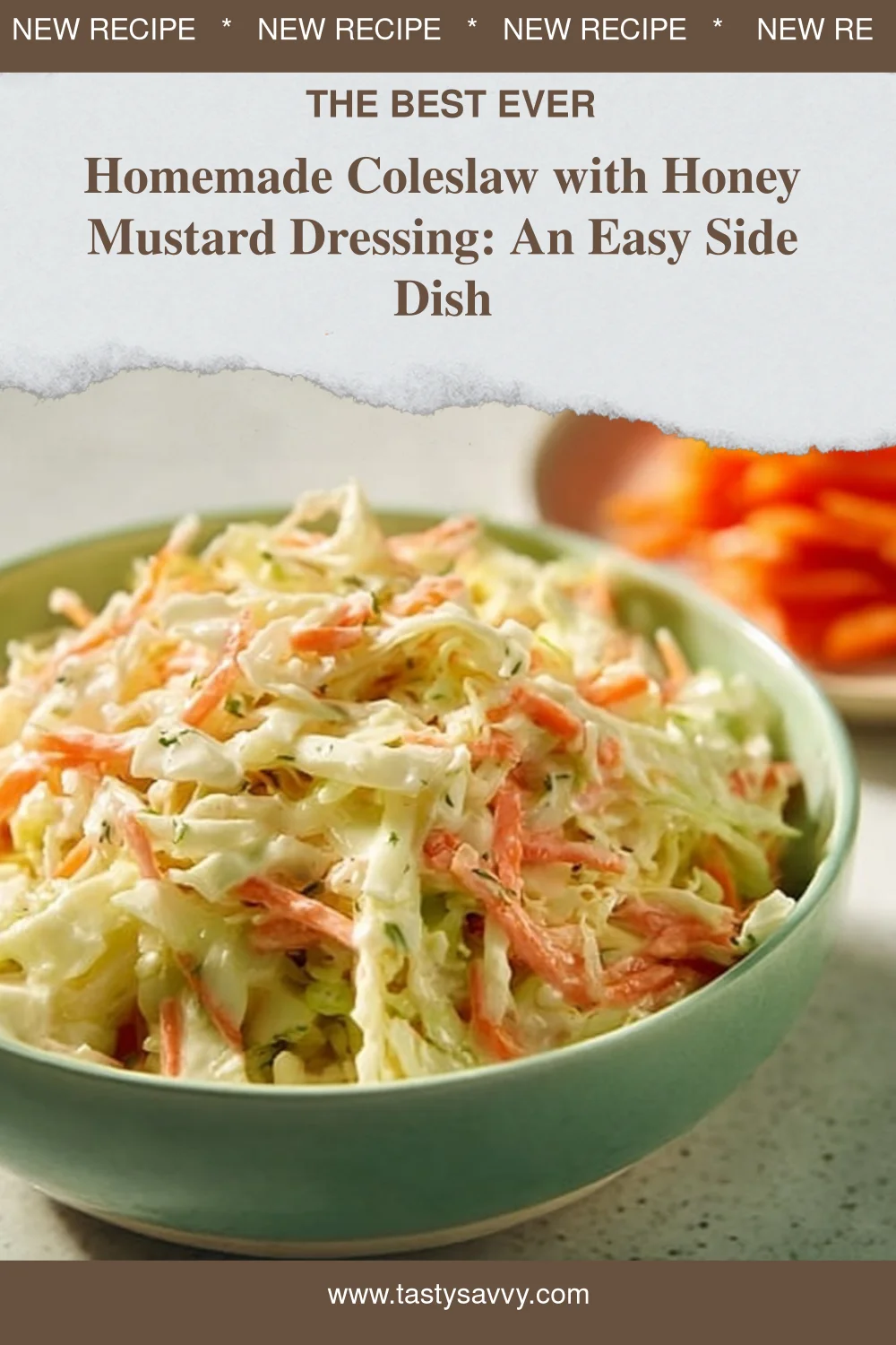 Homemade Coleslaw with Honey Mustard Dressing homemade coleslaw Homemade Coleslaw with Honey Mustard Dressing