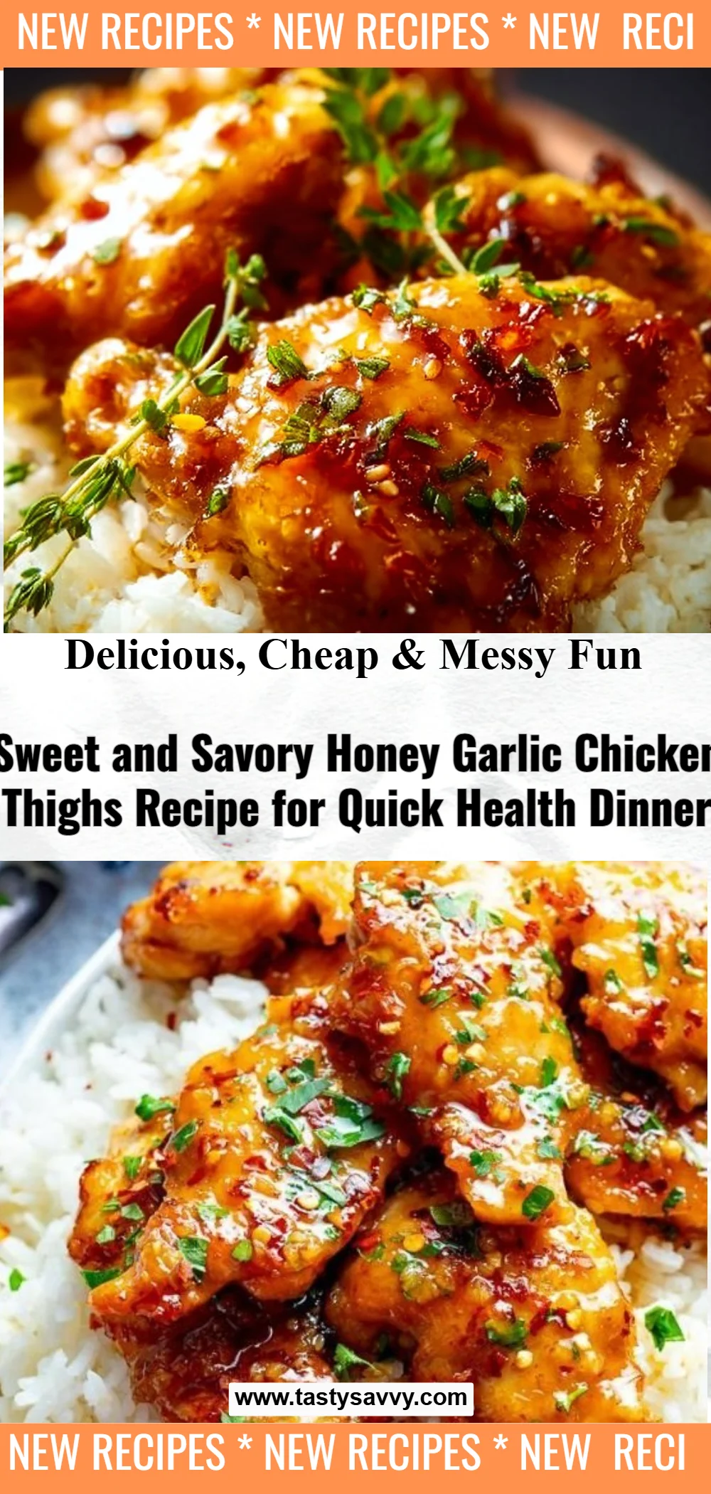 Honey Garlic Chicken Thighs