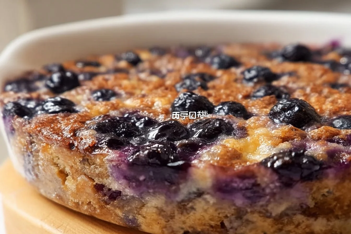 Lemon Blueberry Baked Oats baked oats Lemon Blueberry Baked Oats
