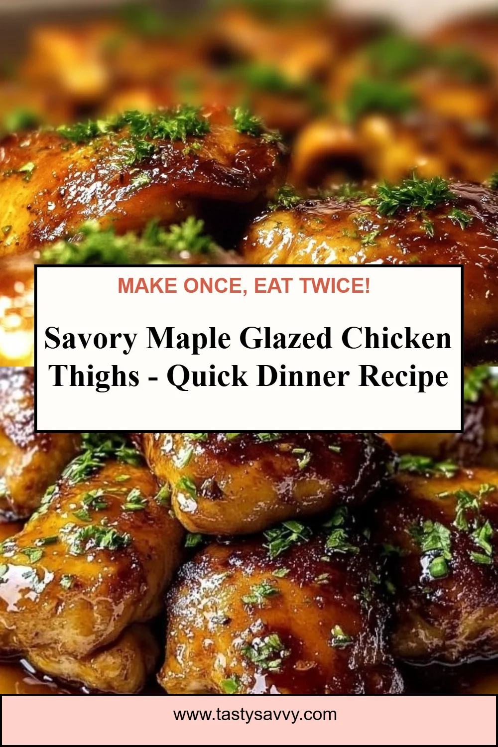 Maple Glazed Chicken Thighs