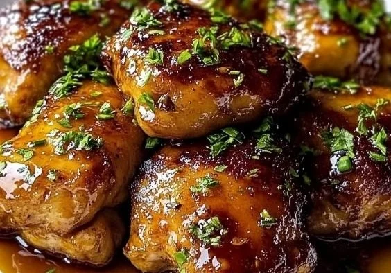 Maple Glazed Chicken Thighs