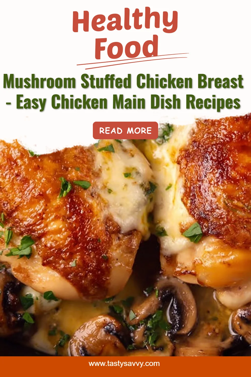 Mushroom Stuffed Chicken Breast
