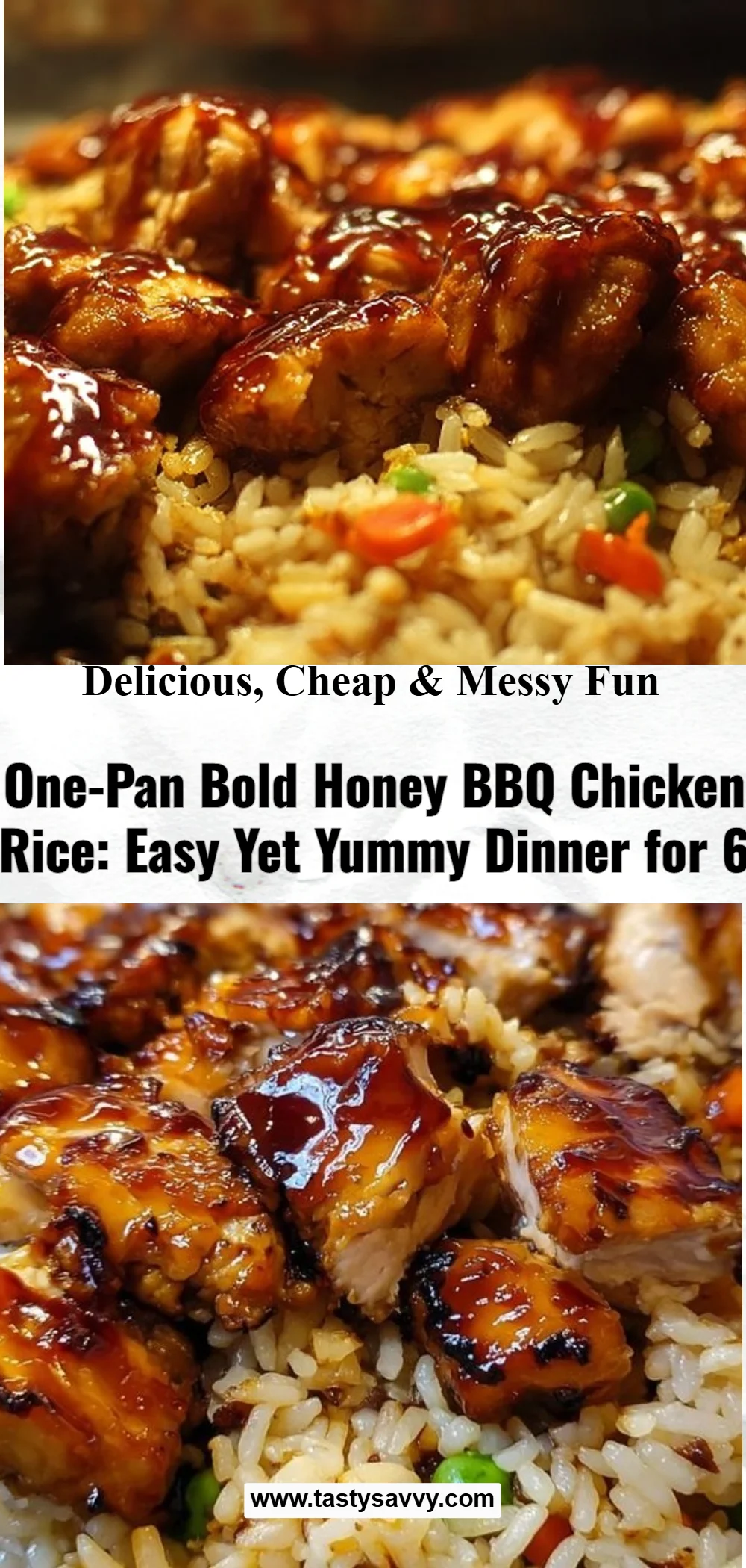 One-Pan Bold Honey BBQ Chicken Rice BBQ chicken One-Pan Bold Honey BBQ Chicken Rice