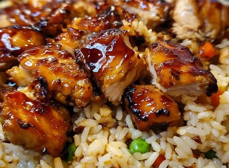 One-Pan Bold Honey BBQ Chicken Rice BBQ chicken One-Pan Bold Honey BBQ Chicken Rice