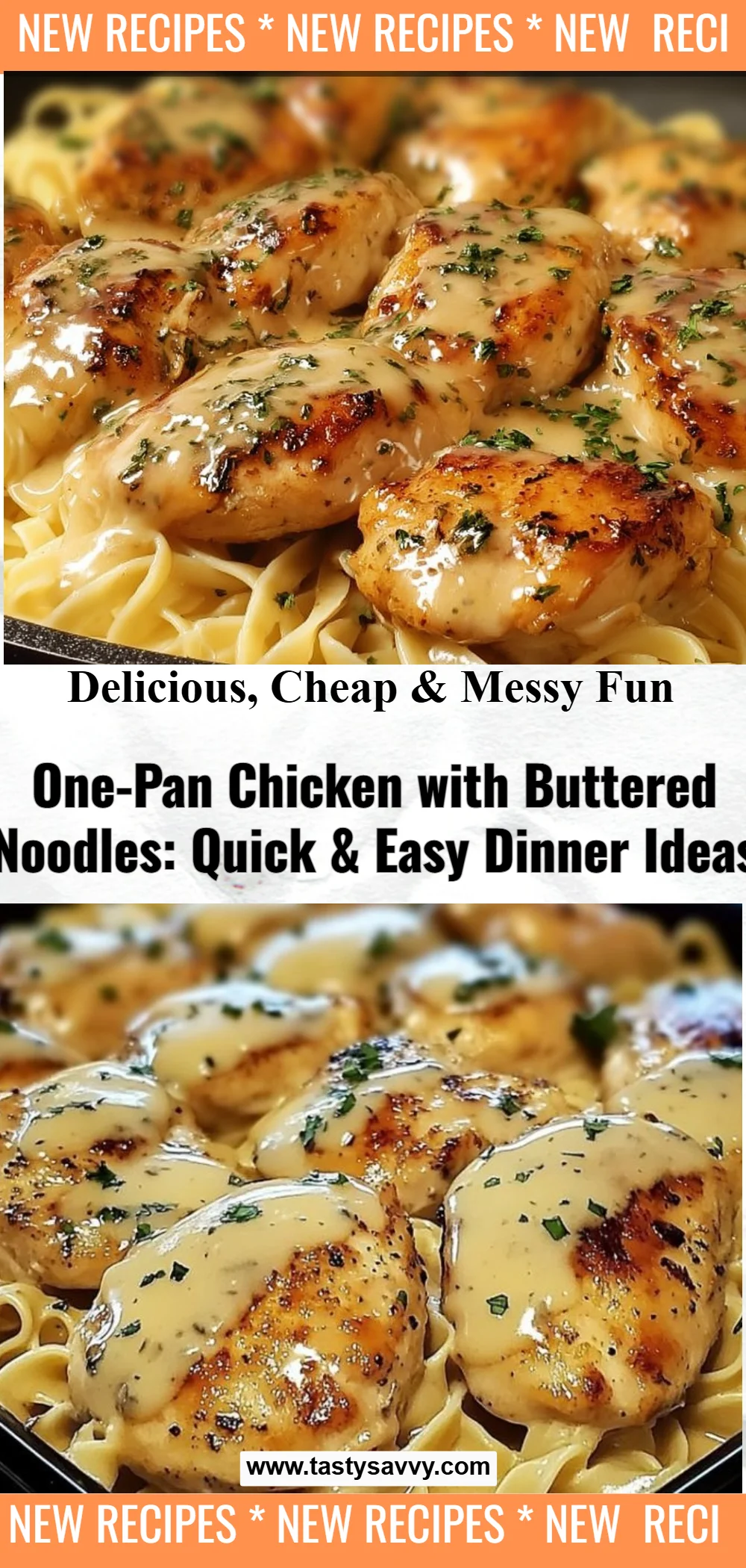 One-Pan Chicken with Buttered Noodles