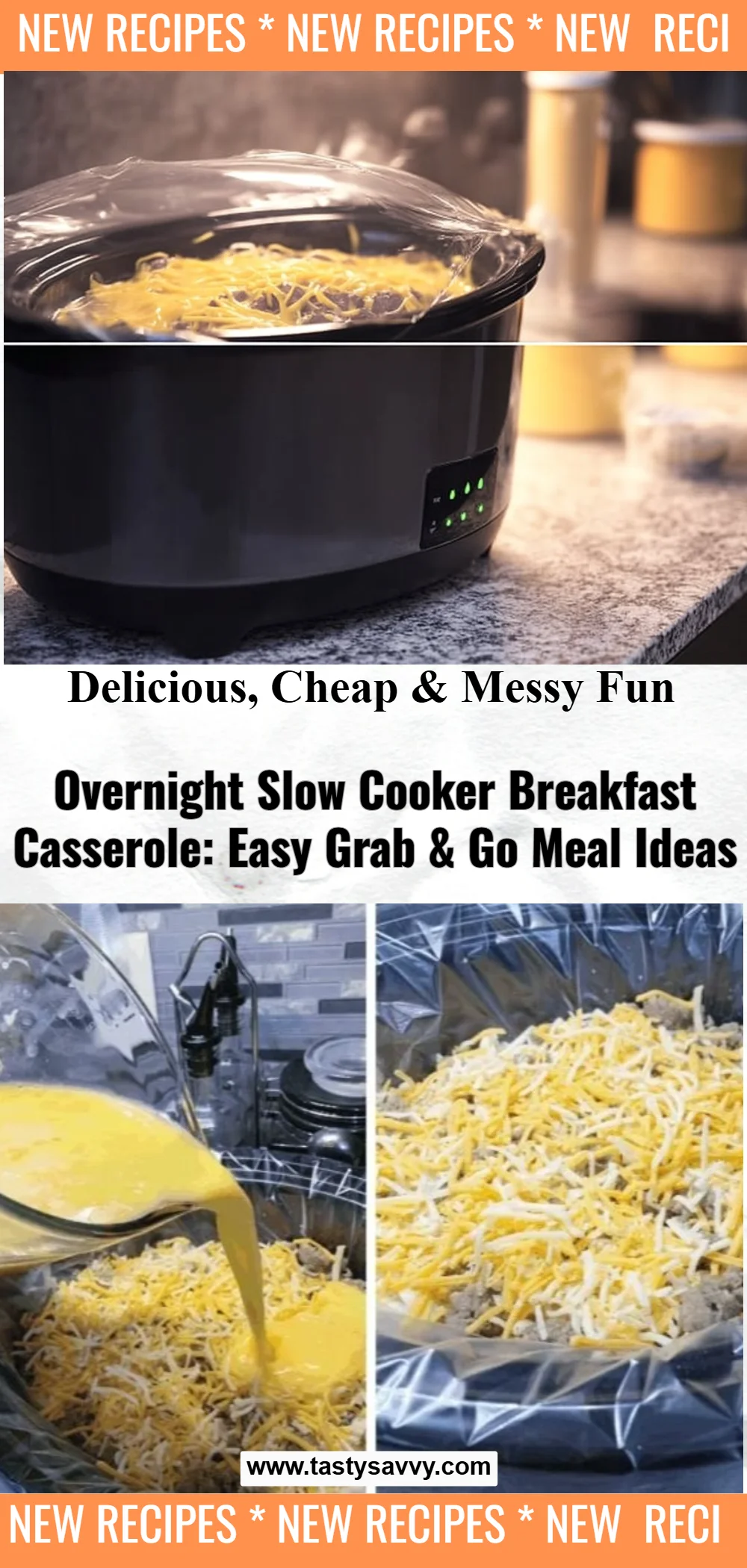 Overnight Slow Cooker Breakfast Casserole breakfast casserole Overnight Slow Cooker Breakfast Casserole