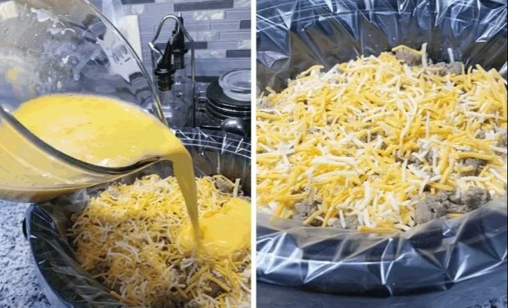 Overnight Slow Cooker Breakfast Casserole breakfast casserole Overnight Slow Cooker Breakfast Casserole