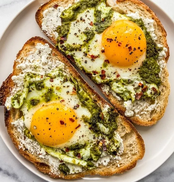 Pesto Eggs pesto eggs Pesto Eggs