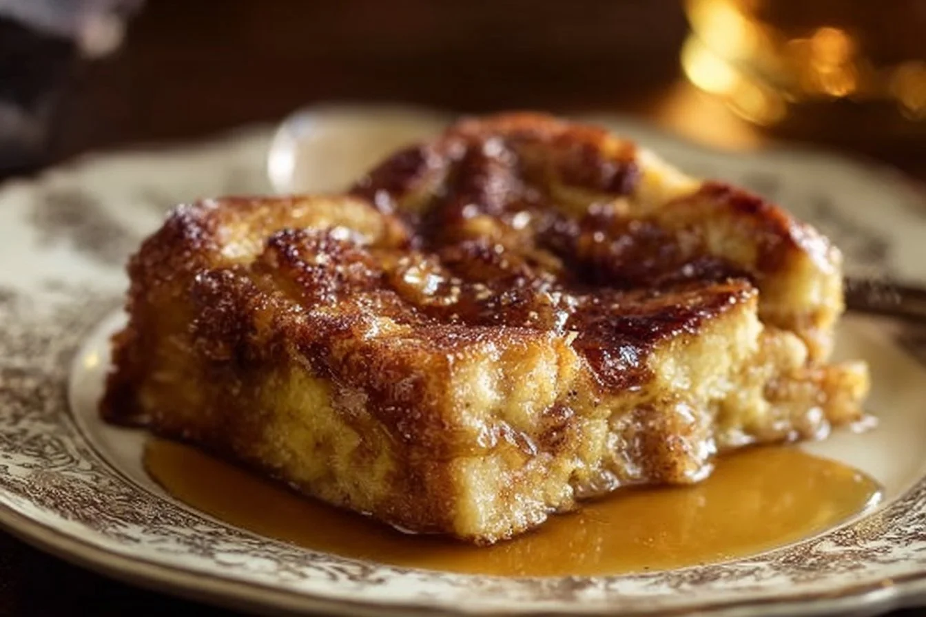 Pioneer Woman's French Toast Casserole French toast casserole Pioneer Woman's French Toast Casserole served in a baking dish with syrup