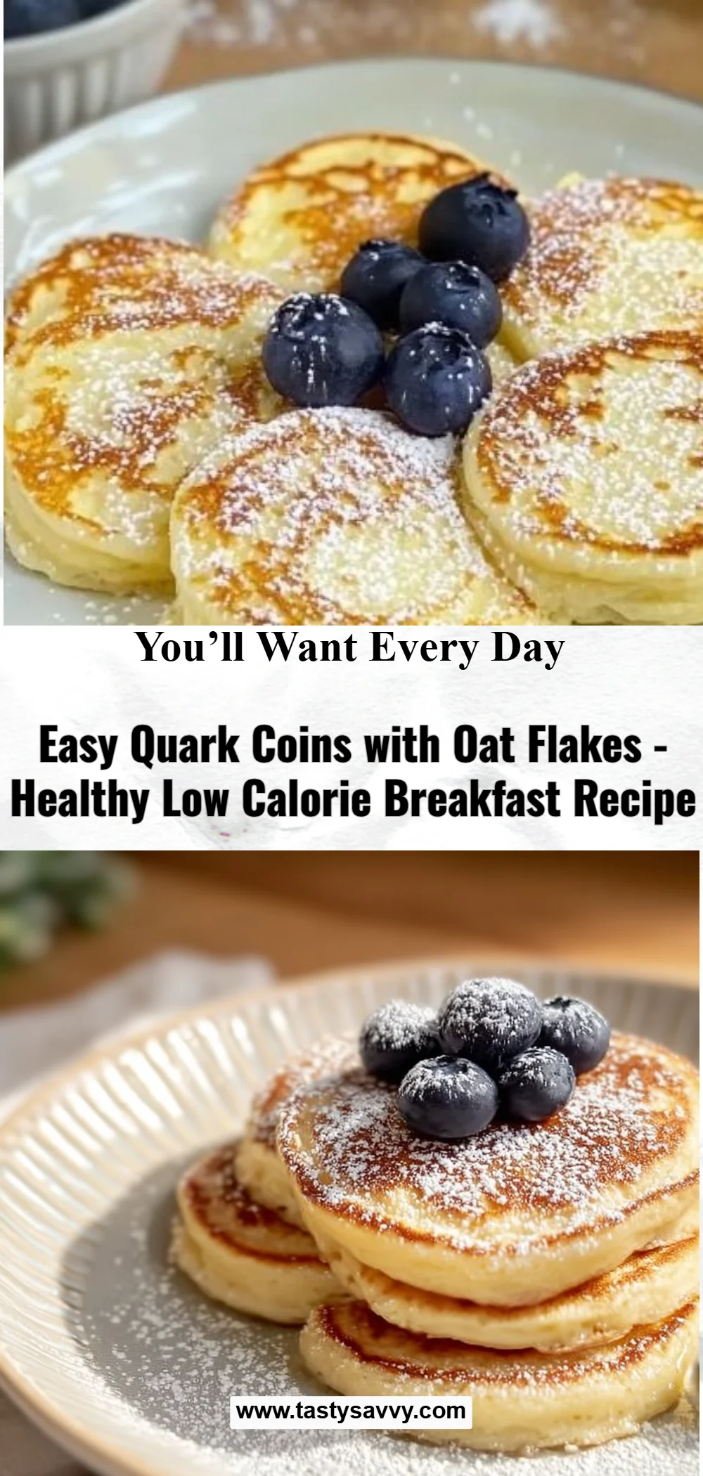 Quark Coins with Oat Flakes