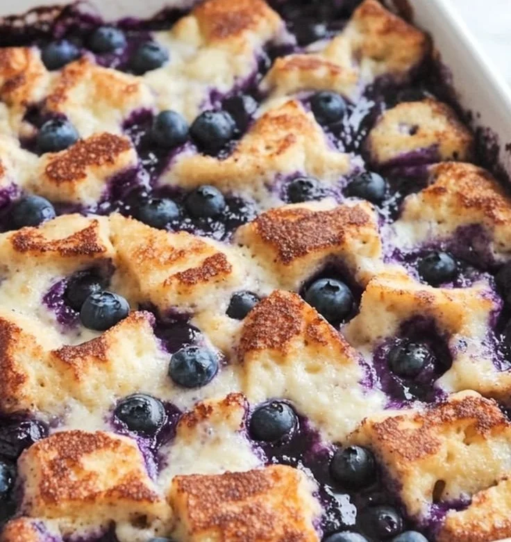 Quick Blueberry French Toast Casserole