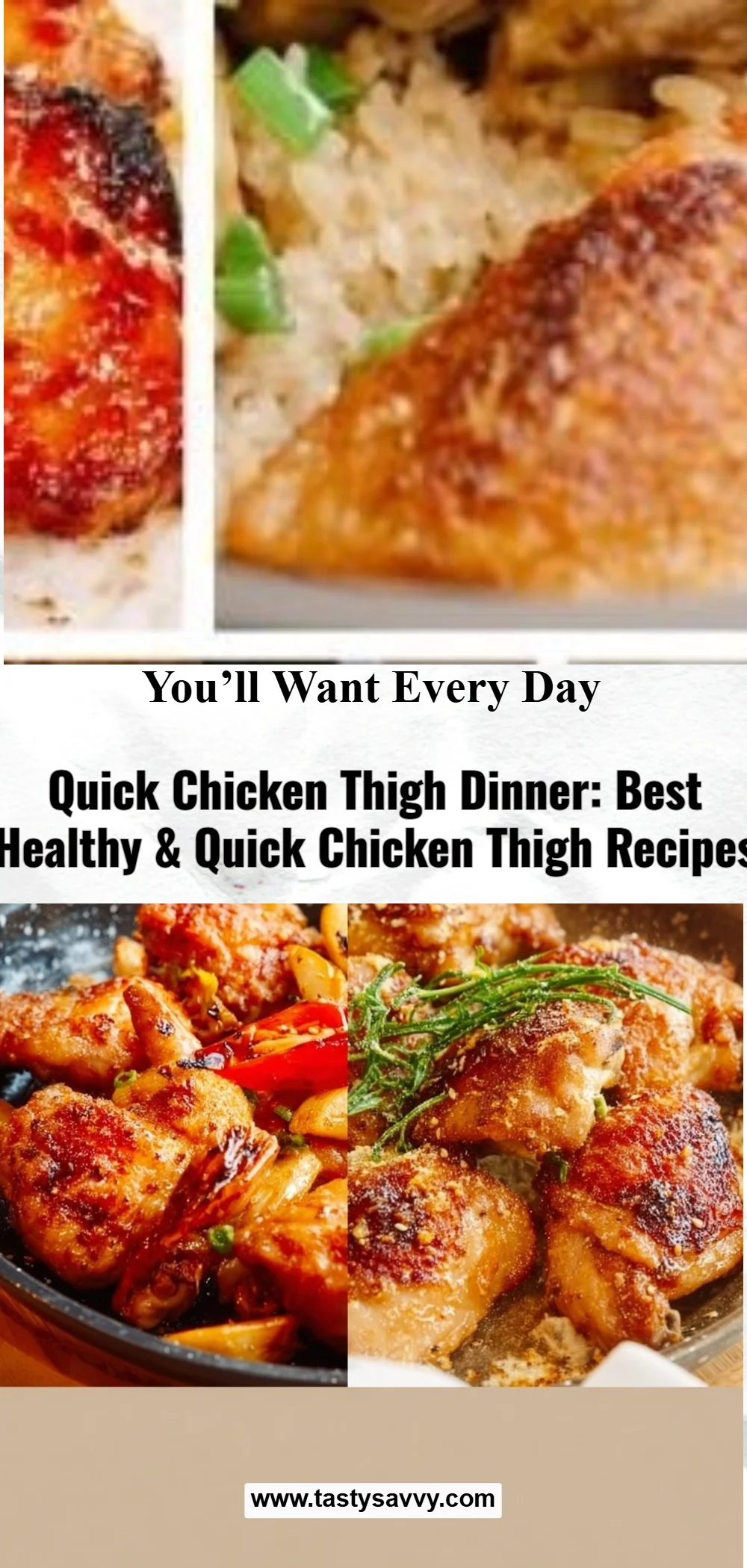 Quick Chicken Thigh Dinner chicken thigh Quick Chicken Thigh Dinner
