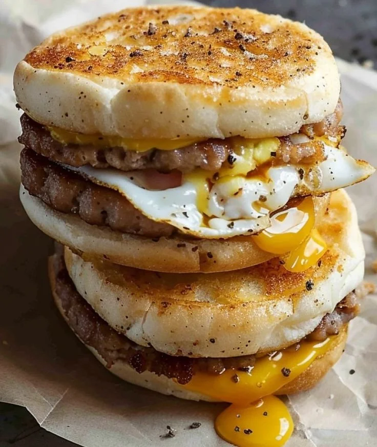 Sausage, Egg, & Cheese McMuffin Sausage Egg Cheese McMuffin Sausage, Egg, & Cheese McMuffin