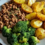 Savory Ground Beef with Herb-Roasted Potatoes & Steamed Broccoli savory ground beef with herb roasted potatoes st 2026 02 09 010117 1024x683 1