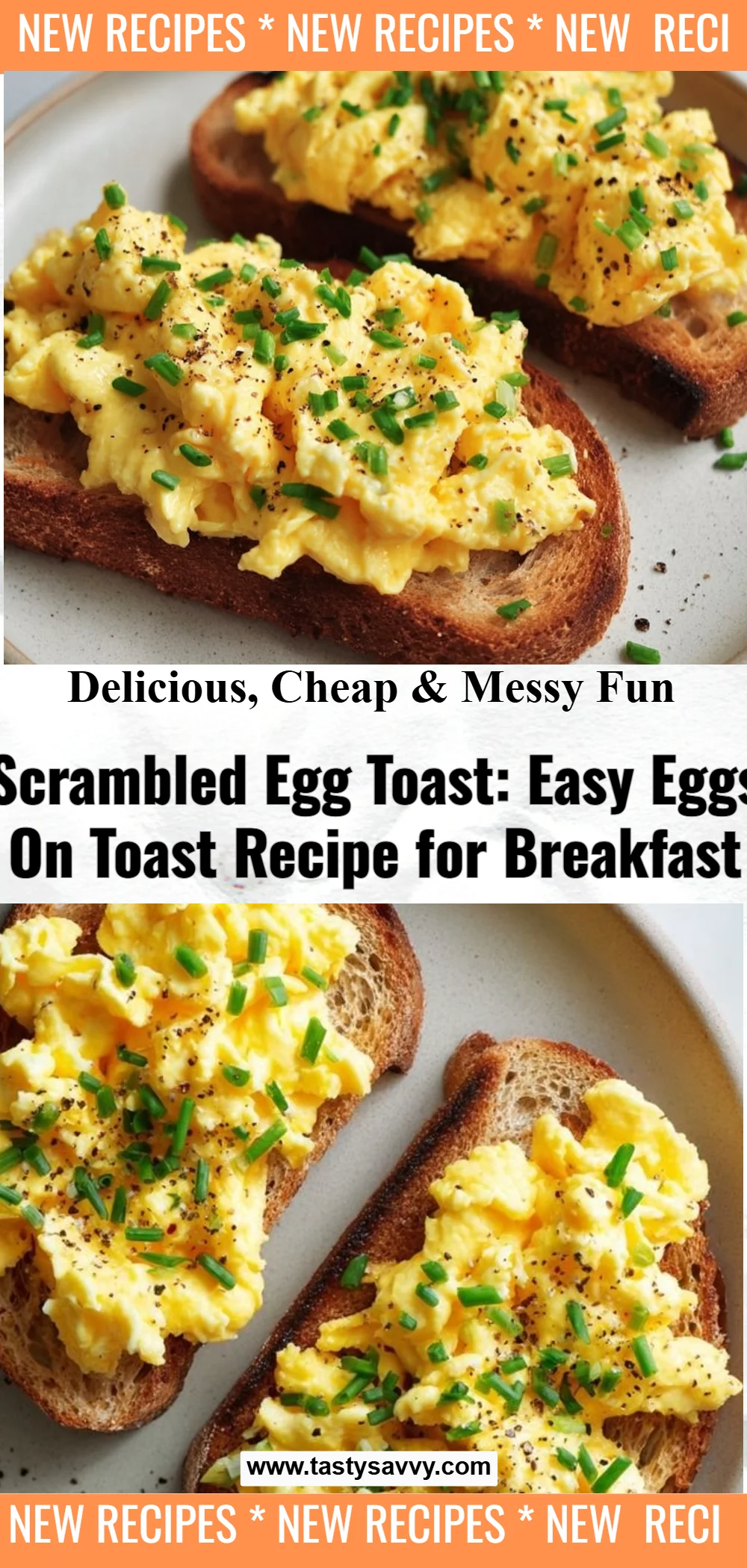 Scrambled Egg Toast scrambled egg Scrambled Egg Toast