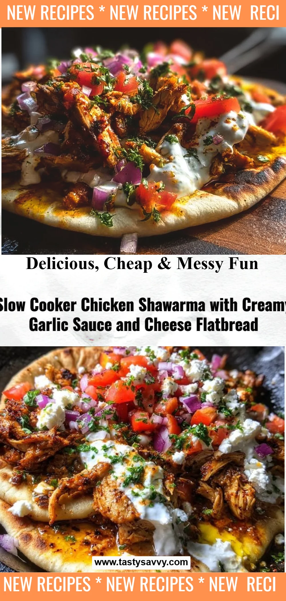 Slow Cooker Chicken Shawarma