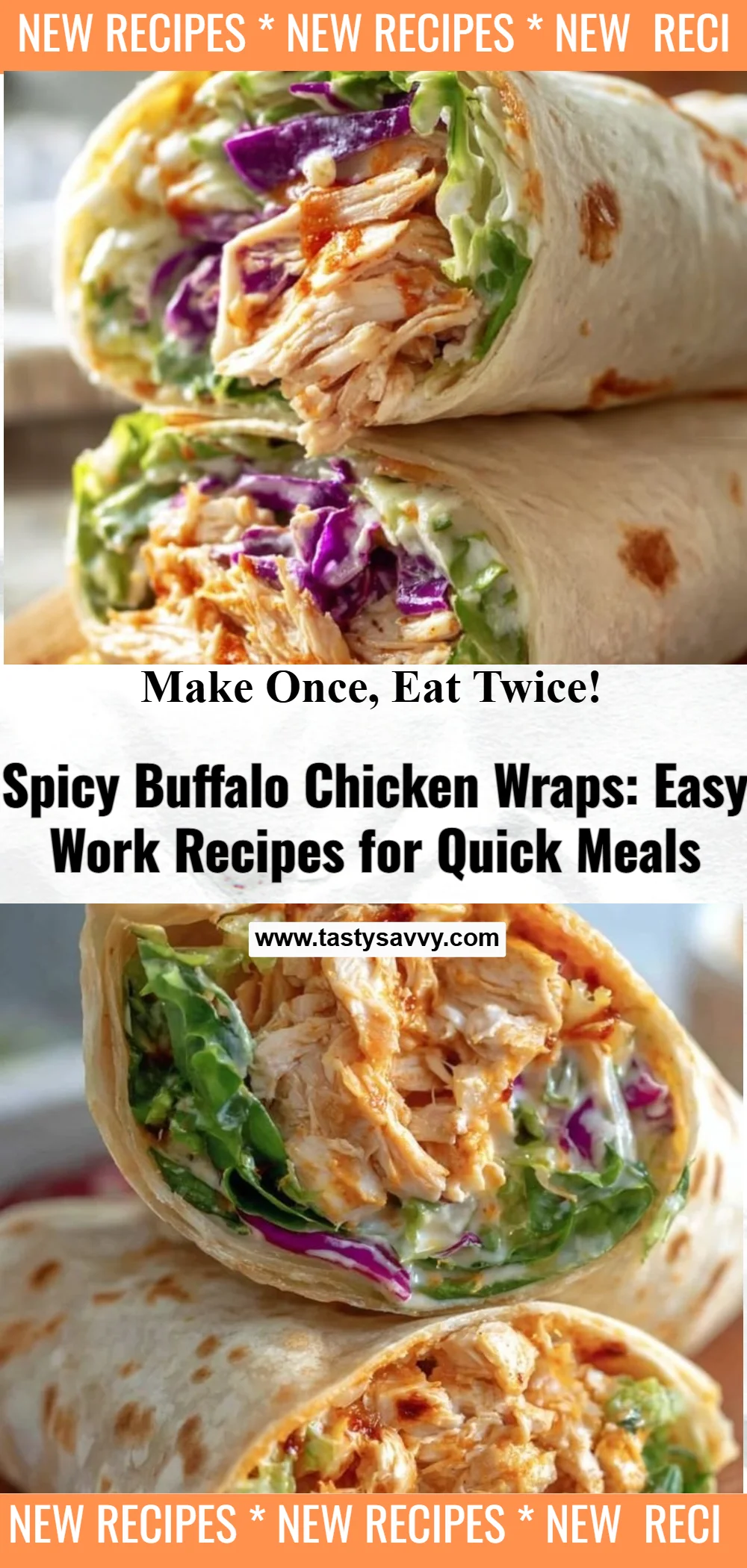 Spicy Buffalo Chicken Wraps