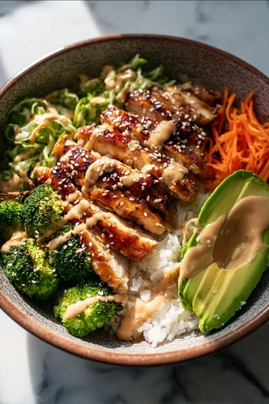Sticky Chicken Bowls
