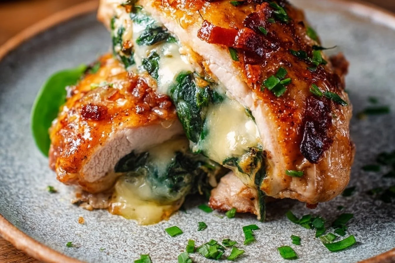 Delicious stuffed chicken thighs filled with flavorful ingredients