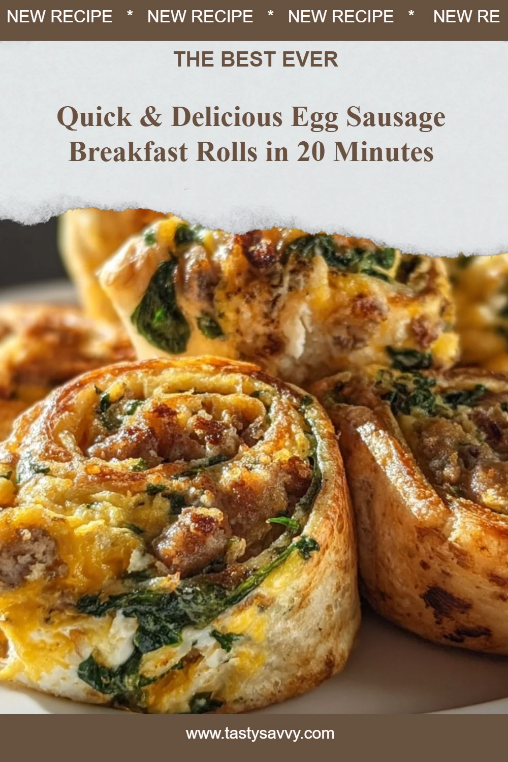 20-Minute Egg Sausage and Cheese Breakfast Rolls