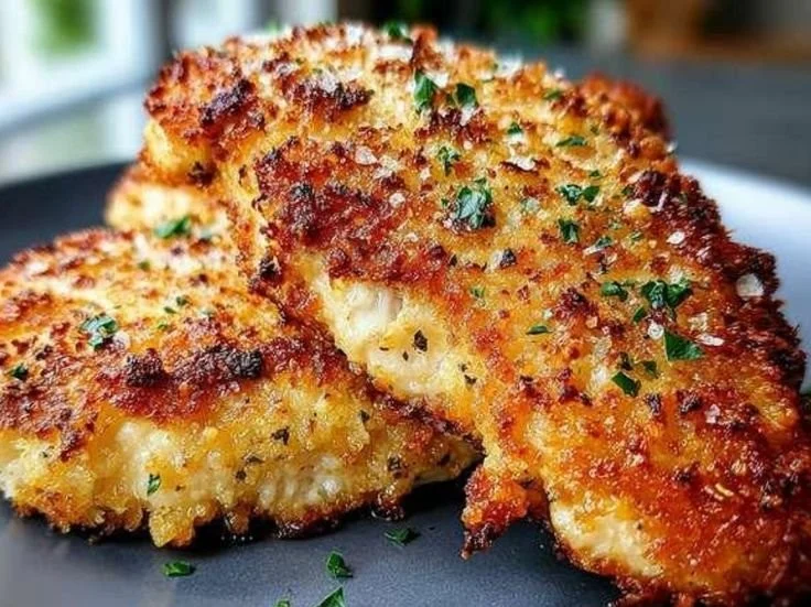 Air Fryer Parmesan Crusted Chicken
