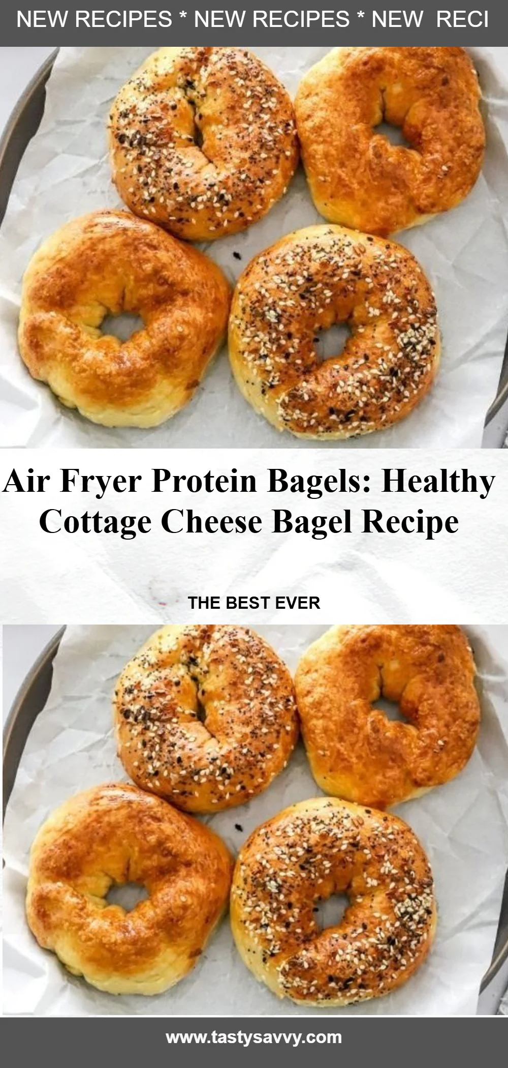 Air Fryer Protein Bagels