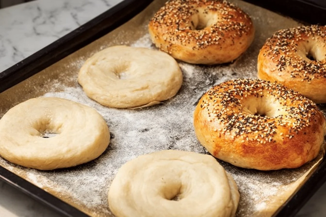 Air Fryer Protein Bagels