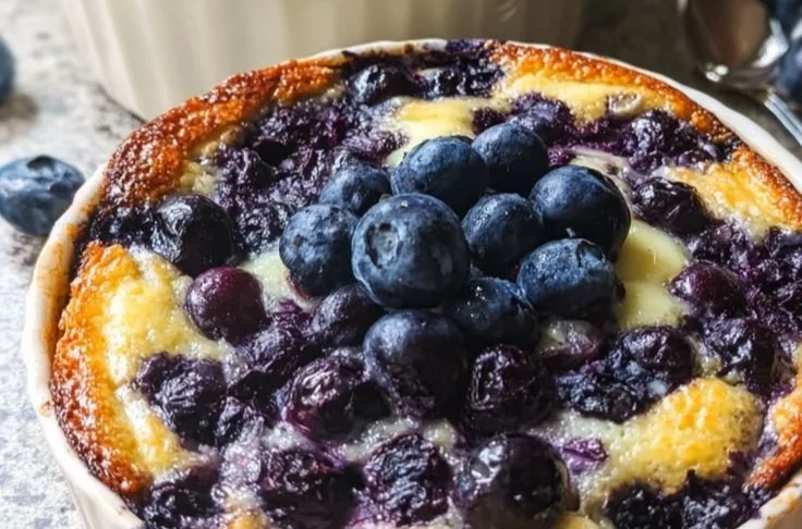 Baked Blueberry Cottage Cheese Bowls