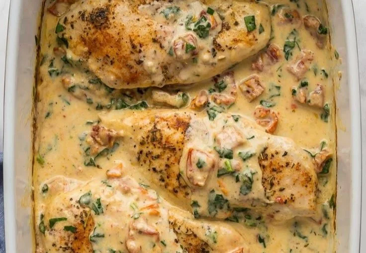Baked Tuscan Chicken Breast