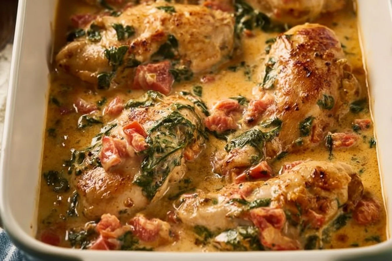 Baked Tuscan Chicken Breast