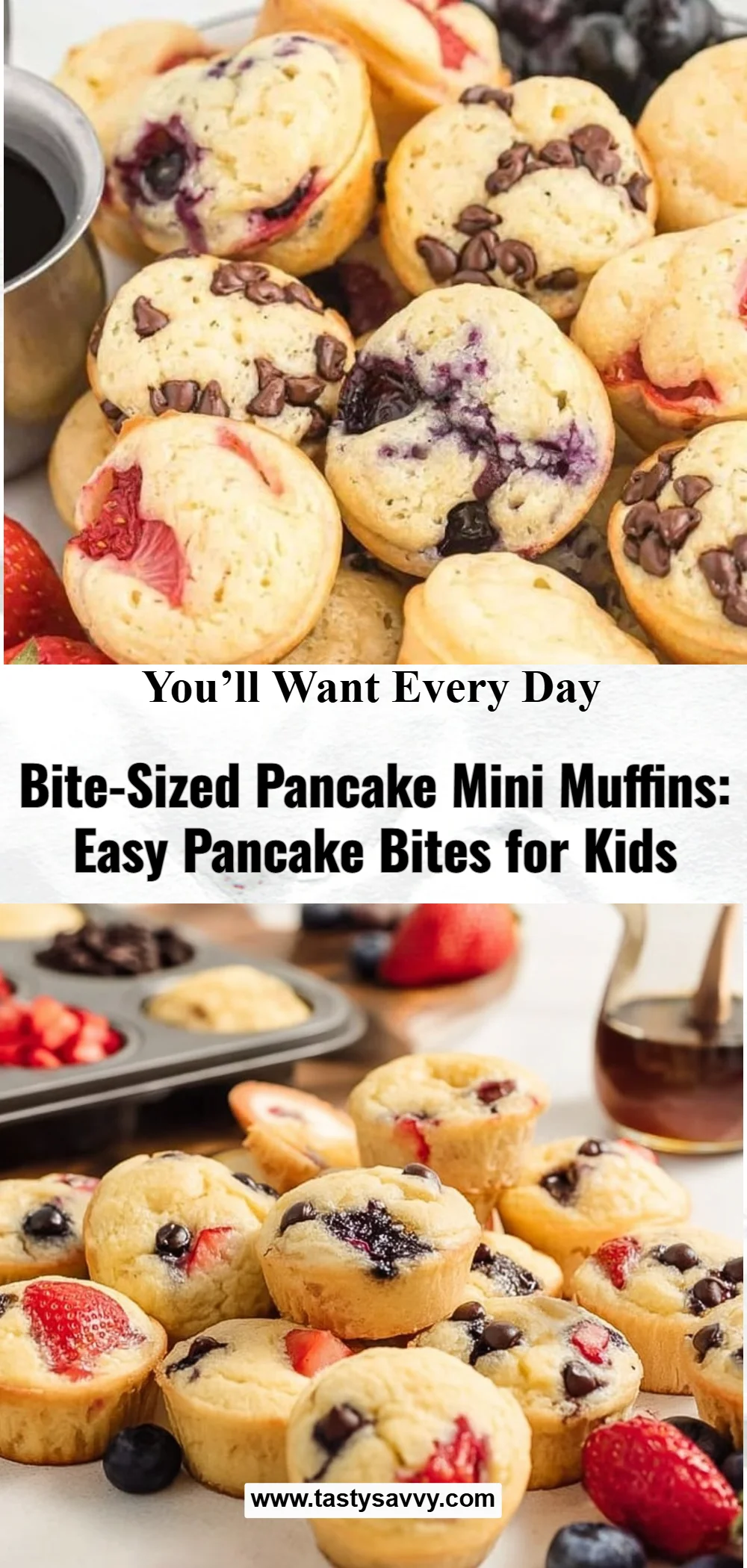 Bite-Sized Pancake Mini Muffins pancake muffins Bite-Sized Pancake Mini Muffins