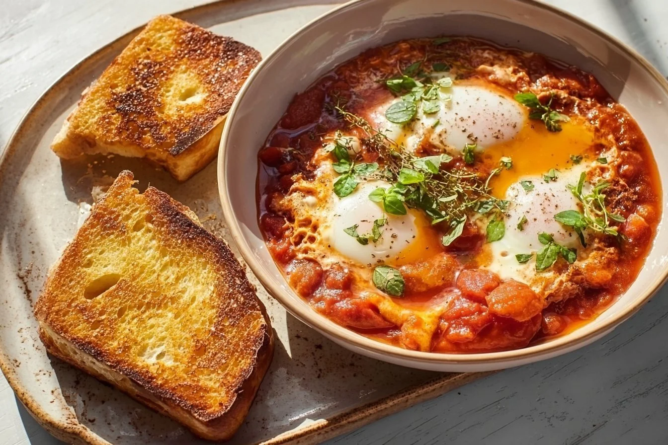 Delicious Breakfast Egg Muffins with vegetables and cheese on a plate
