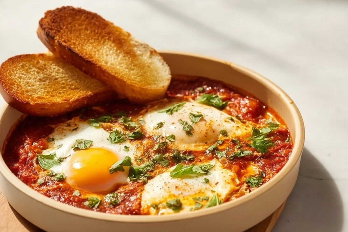 Breakfast Rolls and Baked Feta Eggs breakfast rolls Freshly baked breakfast rolls served with creamy feta eggs