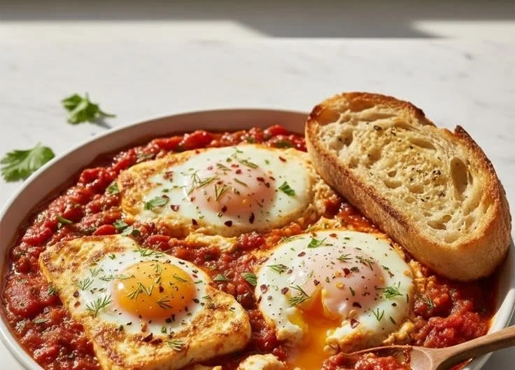 Breakfast Rolls and Baked Feta Eggs breakfast rolls Breakfast Rolls and Baked Feta Eggs