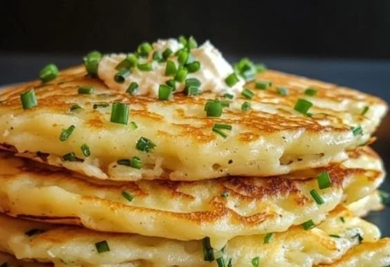 Cheese and Chive Pancakes