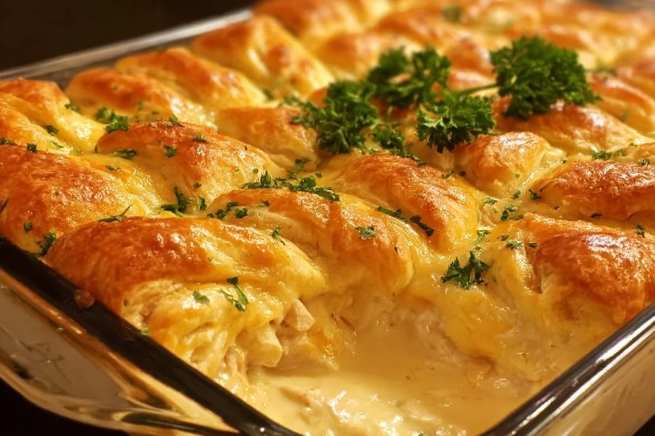Cheesy Chicken Crescent Bake chicken crescent bake Cheesy Chicken Crescent Bake