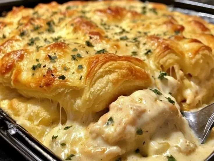 Cheesy Chicken Crescent Bake chicken crescent bake Cheesy Chicken Crescent Bake
