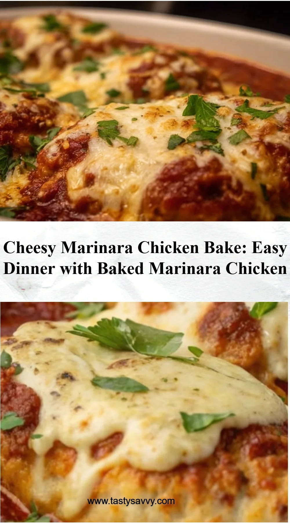 Cheesy Marinara Chicken Bake
