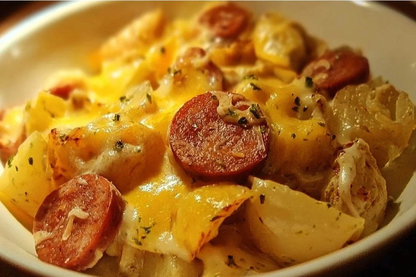 Cheesy Ranch Potatoes and Smoked Sausage ranch potatoes Cheesy Ranch Potatoes and Smoked Sausage