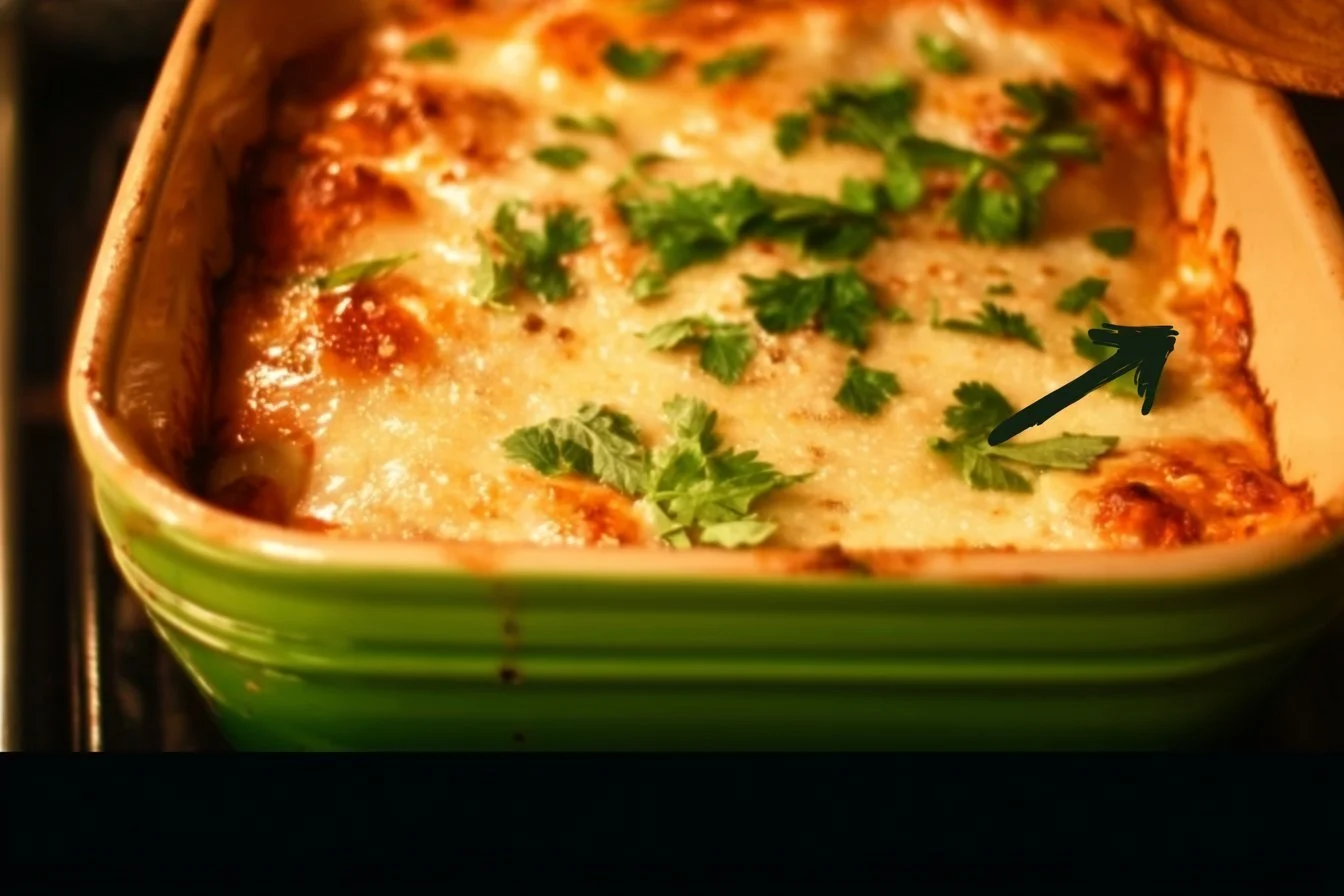 Delicious Chicken Parmesan Casserole with melted cheese and marinara sauce