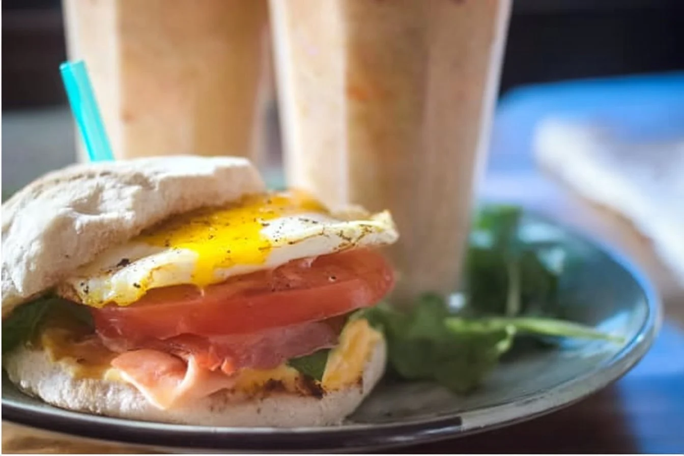 Plate of chorizo and eggs for a hearty breakfast