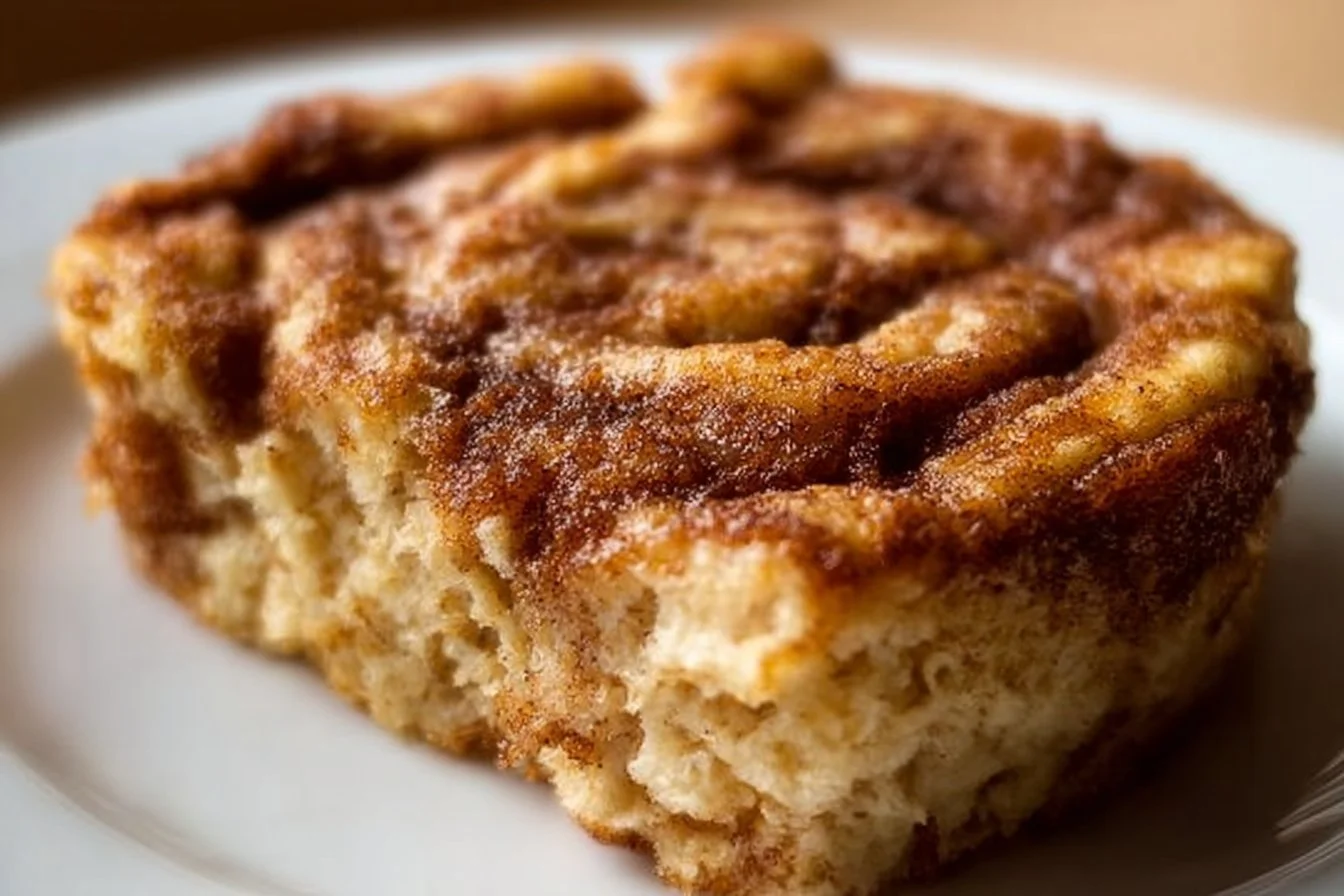 Delicious cinnamon roll baked oatmeal squares topped with a sweet glaze