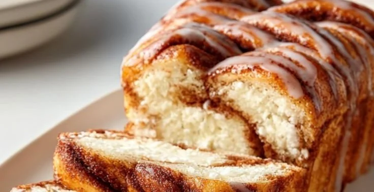 Cinnamon Roll Cottage Cheese Loaf